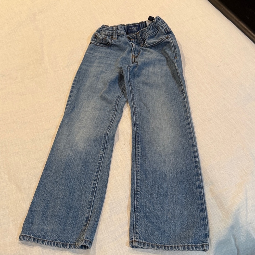 Old Navy Loose Boot-Cut Light Blue Jeans Boys size 8 regular - Picture 2 of 9